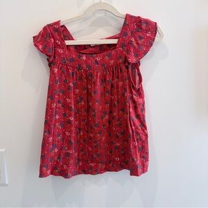 Copper Key Scarlet Floral Top